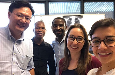 Botswana – UPENN Partnership  (BUP)  Global health advisor Sung Kim, with Penn radiology residents, joined by Botswana residents 